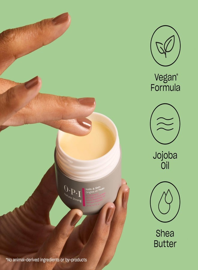 OPI Nature Strong Nails & Skin - To the Rescue Overnight Cuticle Balm | Treatment Locks in Moisture for Dry Cuticles, Nails, and Skin | Enriched with Oils & Shea Butter | 0.7 Fl Oz | 20 mL - Image 3